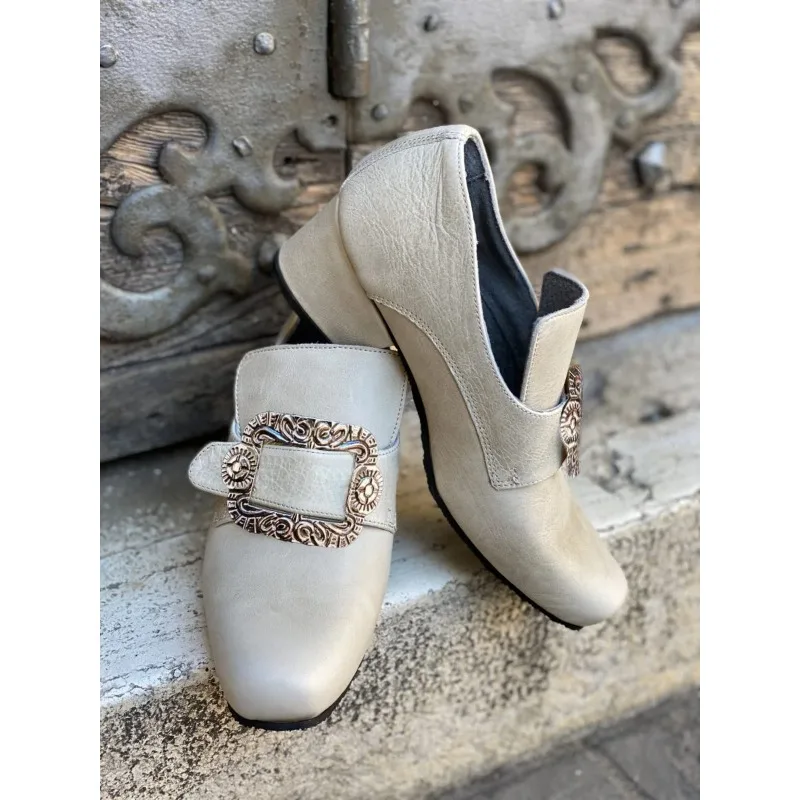 18th‑Century Renaissance Men's High‑Heel Frock Shoes, Noble Marie‑Antoinette‑Style Footwear for Halloween Cosplay Fancy Party