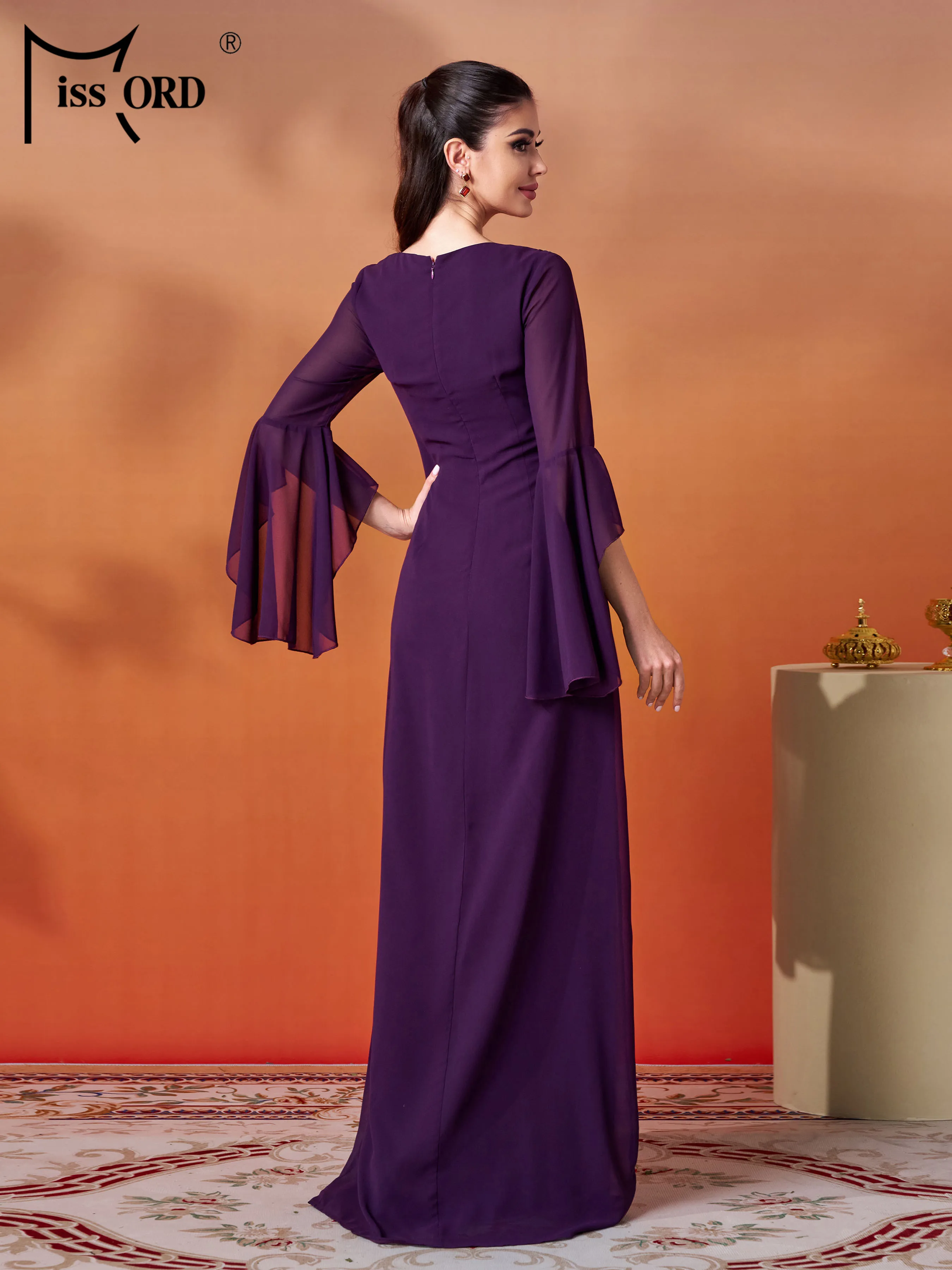 

Missord 2026 New Church Dress Round Neck Elegant Comfortable Evening Gown Birthday Party Graduation Maxi Dresses