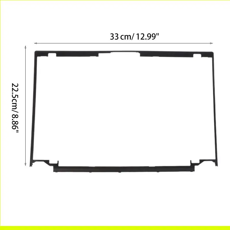 노트북 LCD 전면 프레임 커버 베젤 노트북 액세서리 T460S T470S 33x22.5cm, 검정색 용 신규/기존