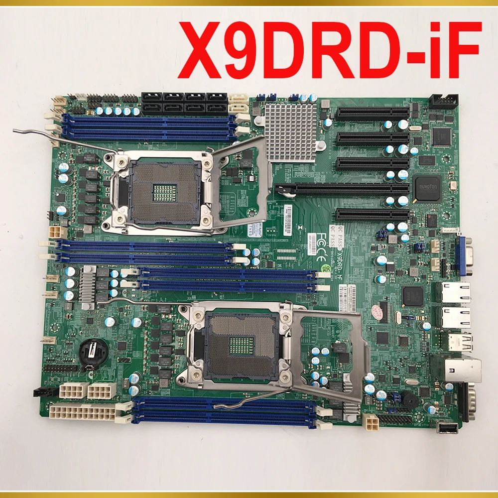 

For Supermicro Server Motherboard LGA2011 E5-2600 Family C602 ECC DDR3 PCI-E3.0 SATA3 SAS2 IPMI2.0 Dual port GbE LAN X9DRD-iF