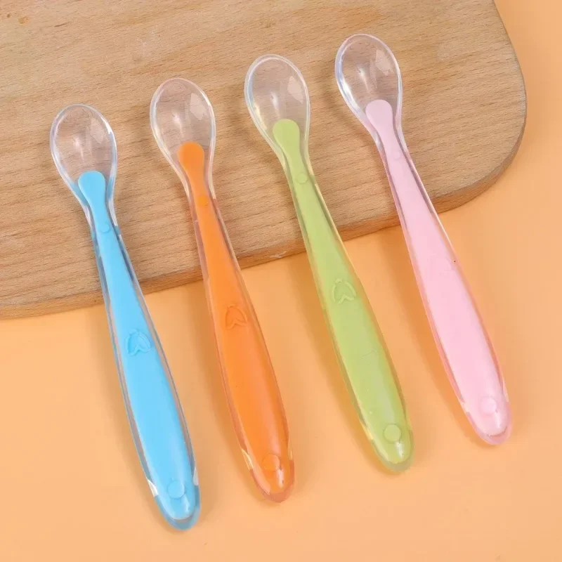 Baby Learning Spoons Utensils Set Newborn Feeding Spoon Set Toddler Scoop Weaning Cutlery Children‘s Tablewar