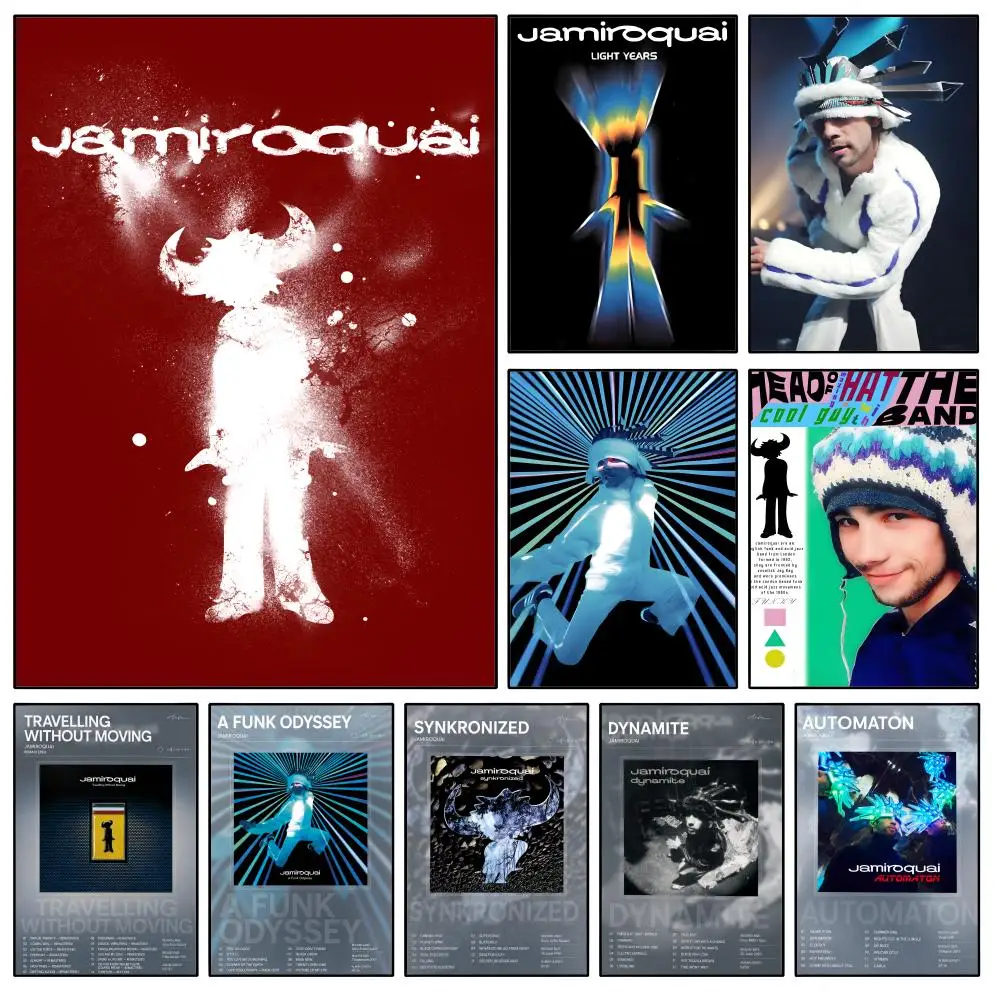 Music Jamiroquai Virtual Insanity Poster Waterproof HD Modern Peel And Stick Wall Decor Bedroom Living Room Dorm Office