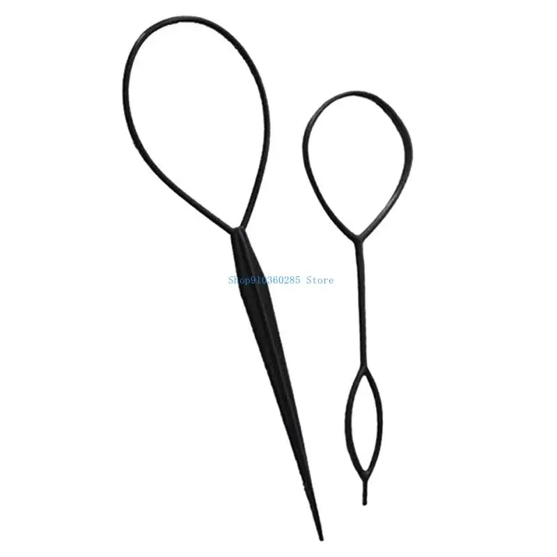 Juego 10 herramientas para trenzado cabello K9FF, Herramienta Peinado rápido para niña, fabricante cola caballo,