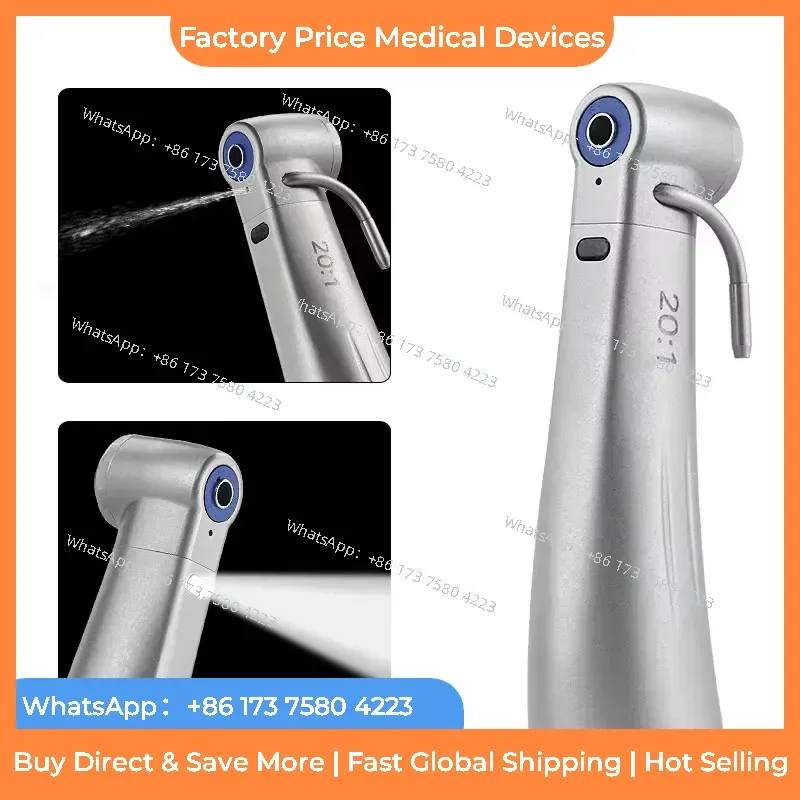 2026 Green Ring Handpiece 20:1 Fiber Optical Contra Angle Handpiece fastshipping