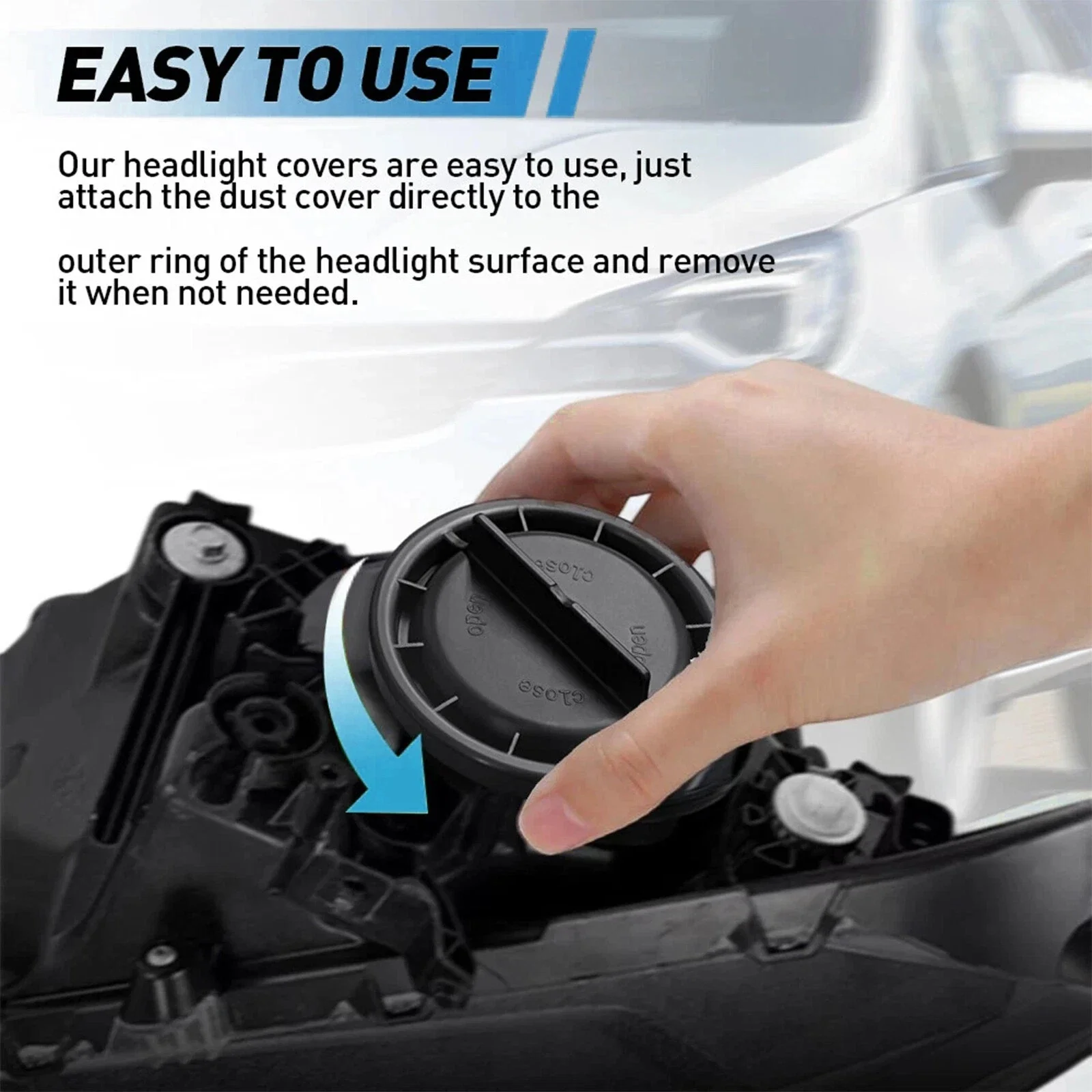 سيارة العلوي غطاء غبار لمبة غطاء ل فوكسهول أسترا K 2016-2019 شارة 2008-2012 العلوي غطاء غبار غطاء لمبة الملحقات