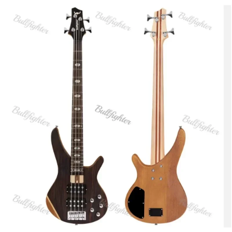 Bullfighter Electric Bass Guitar DB-4 NA Bullfighter 4-String Full Size  String Instruments Beginner Professional Playing