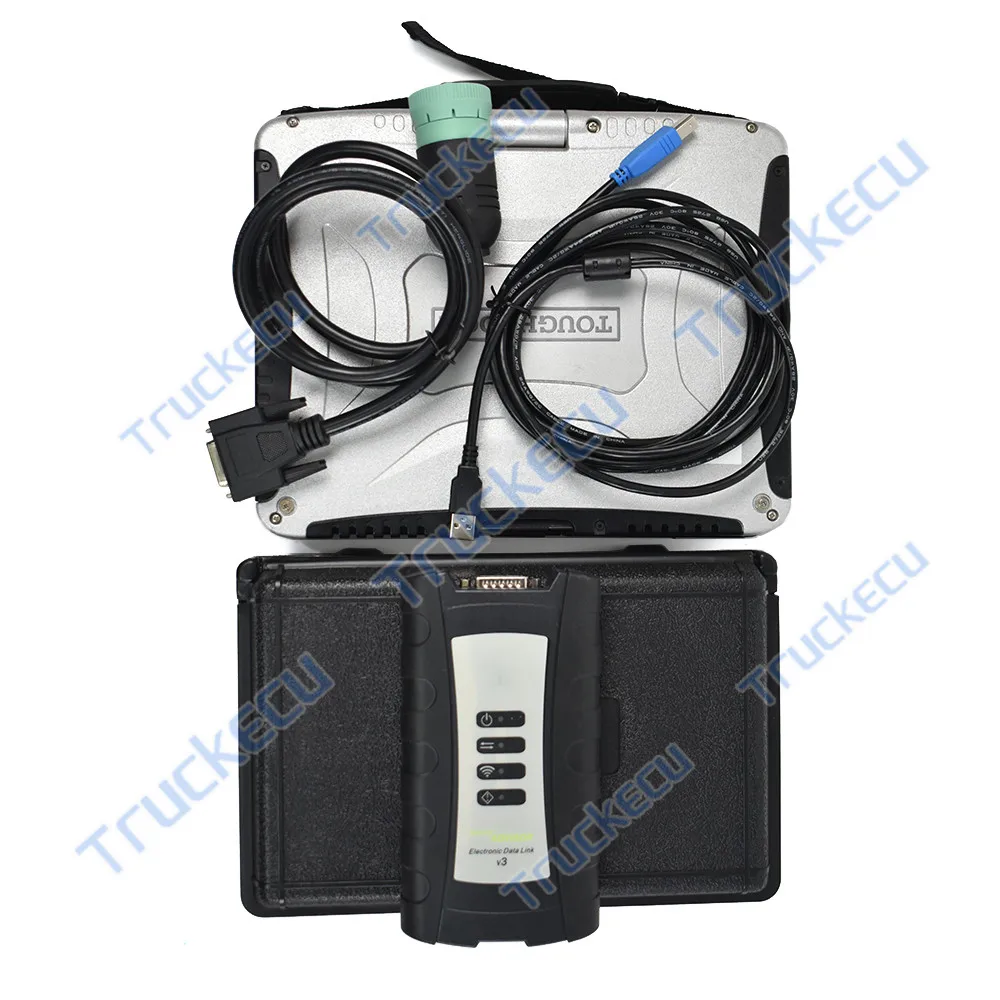 CF19 Laptop+JD EDL V3 Adapter Service Electronic Data Link Advisor Harvester Agricultural Backhoe Combine Diagnostic Tool