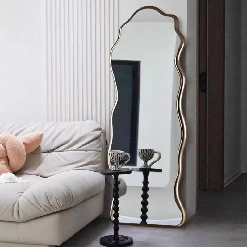 Apartment BedRoom Mirrors Full Body Floor Oval Living Room Decorative Mirrors Standing Design Dekoracyjne Lustra Home Decor Item