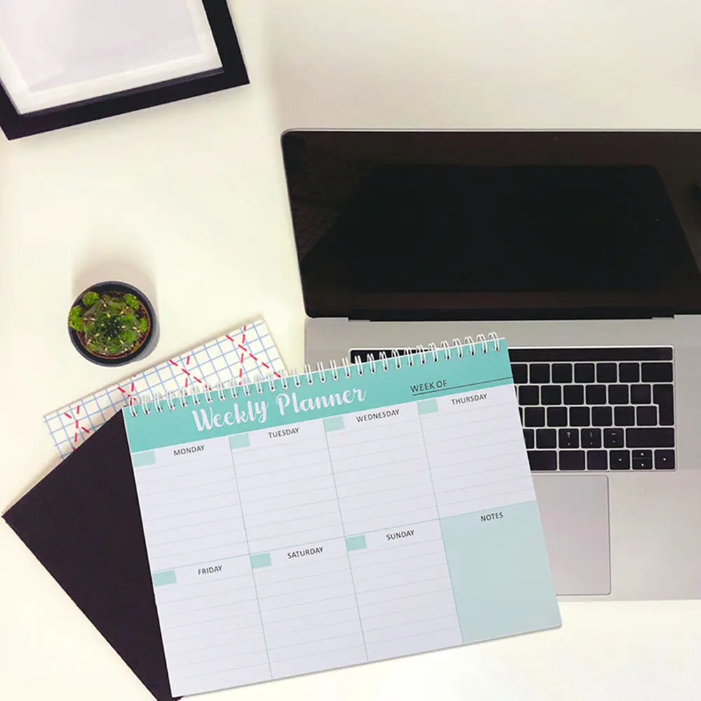 bloc-de-notas-planificador-diario-bloc-de-notas-con-fecha-para-escribir-sin-problemas-para-profesores-estudiantes-gestion-del-horario-escolar-lista-de-tareas-2-uds