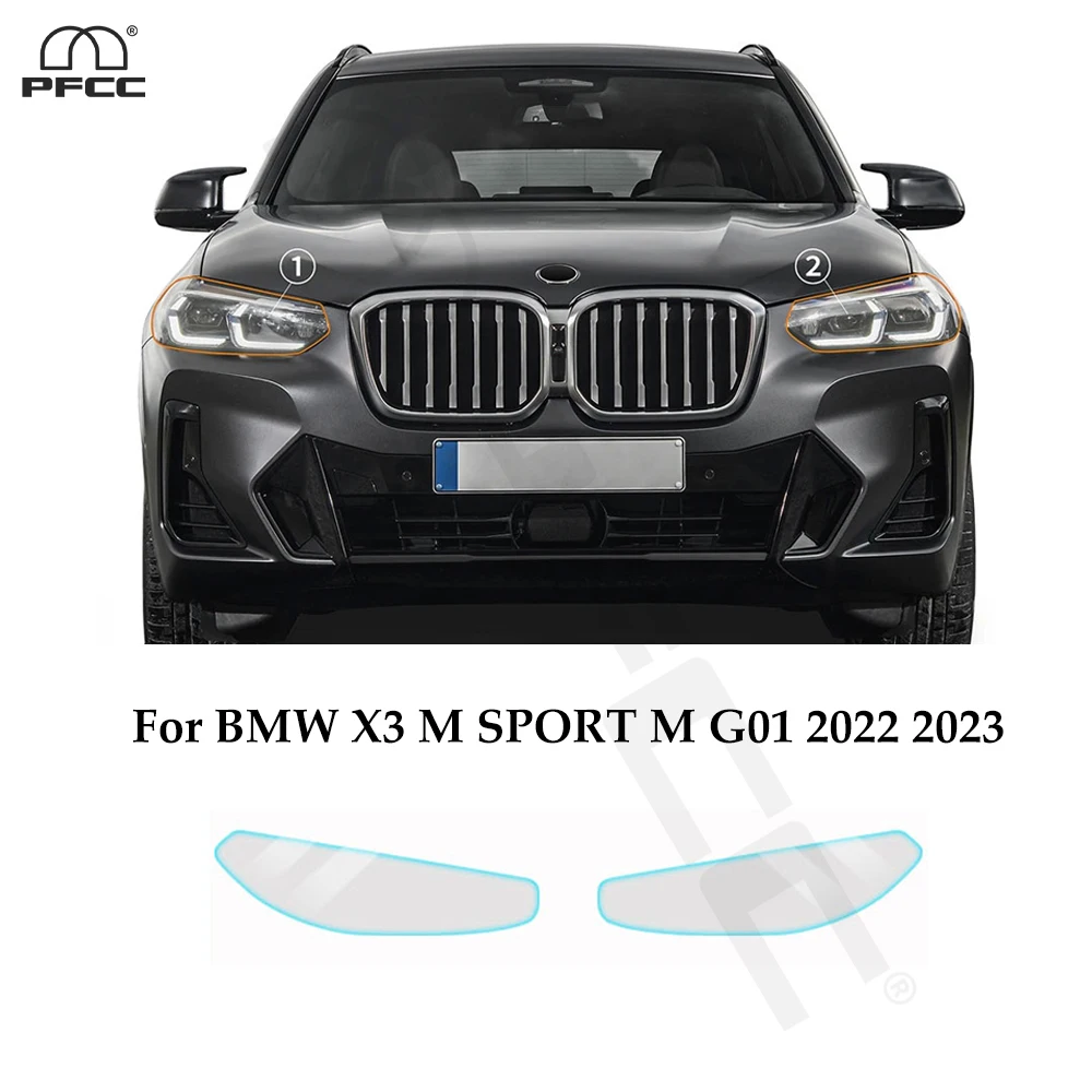 

For BMW X3 M SPORT M G01 2022 2023 Headlight Rearview Anti-scratch TPU Paint Protection Film Pre-cut PPF Car Clear Bra Resistant