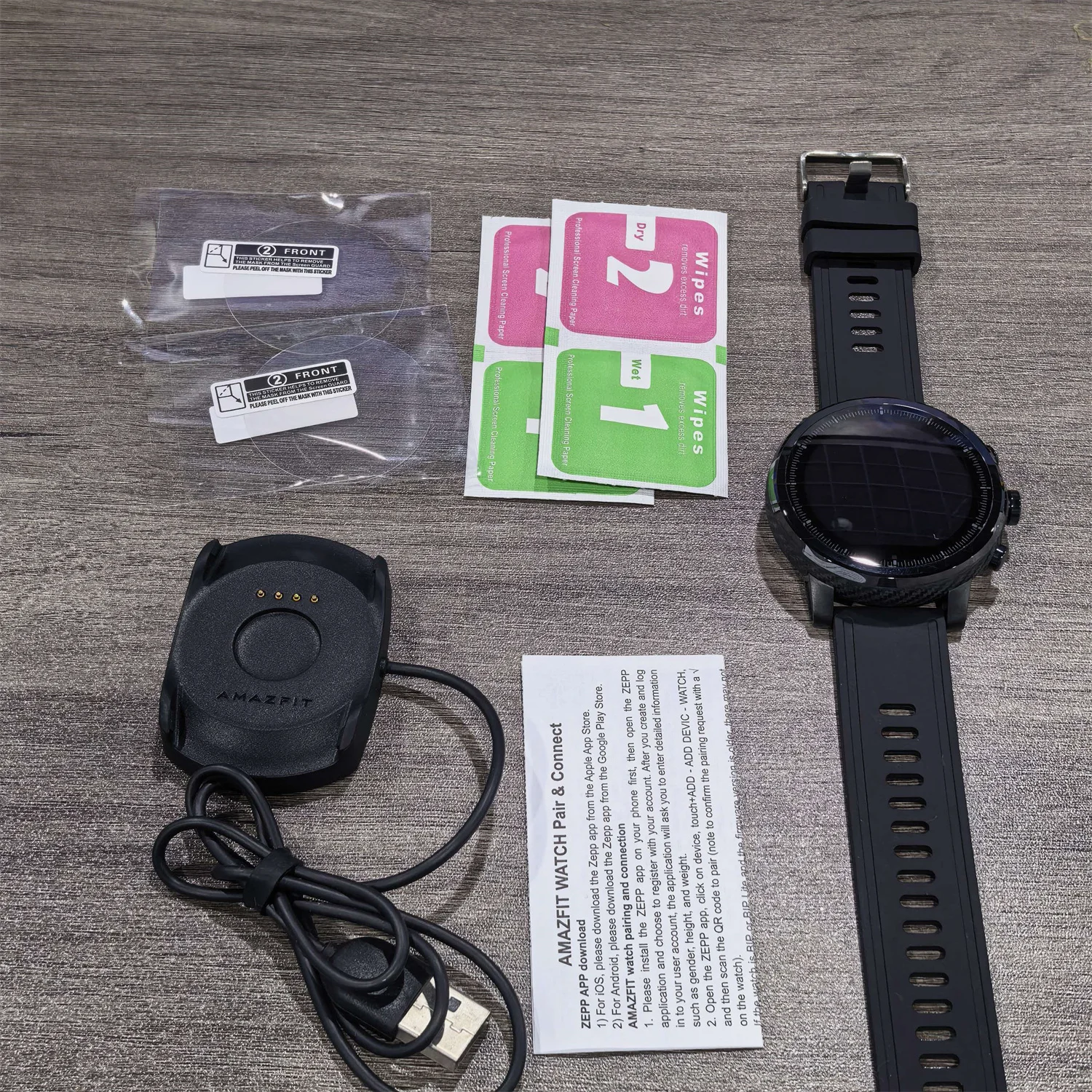 Amazfit Stratos 2 Smartwatch for Men 5ATM Waterproof GPS/GLONASS Bluetooth 10 Sport Modes Refurbished Watch