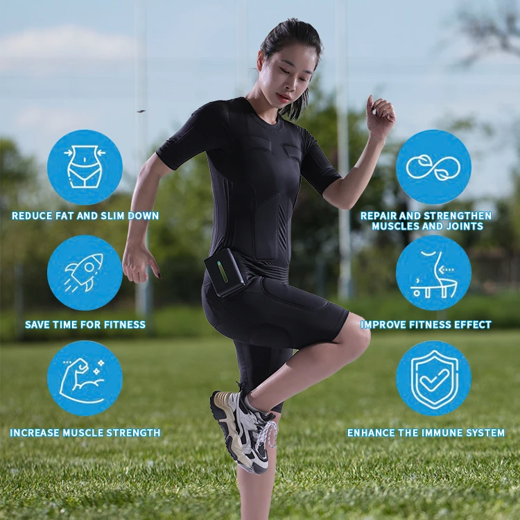 Tuta da allenamento EMS wireless per fitness con stimolazione muscolare elettrica da palestra all'ingrosso