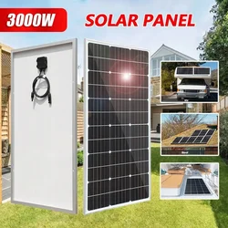 3000W Solar Panel Power Generator 18VSolar Panel High Efficiency Portable Flexible Charging Outdoor Solar Cells For Home Camping