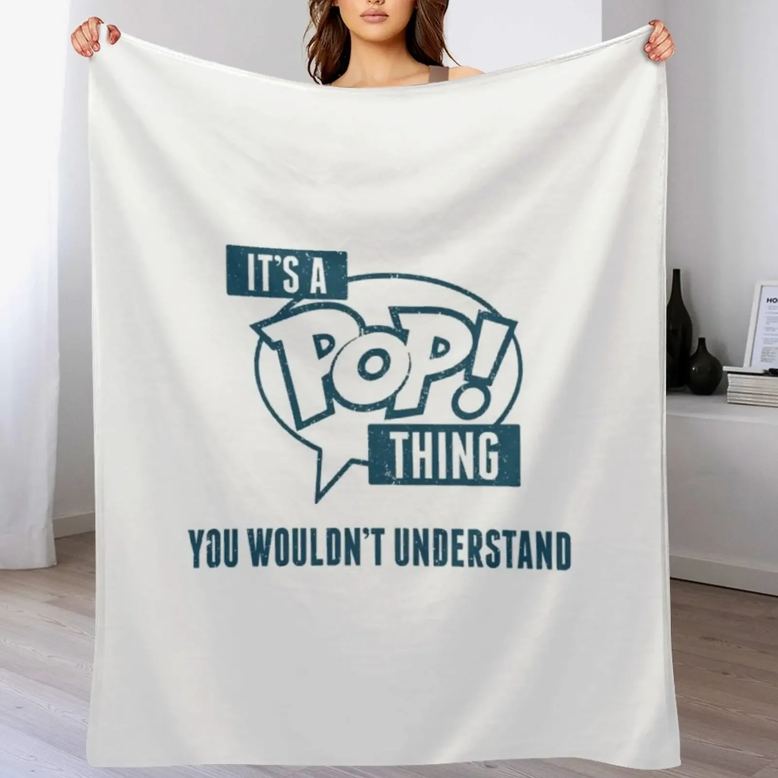 It's a Pop! Thing Throw Blanket Soft Warm Blanket Gift for Grandparents