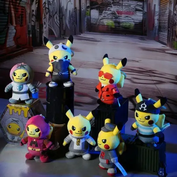 

Hot Sale Pokemon Pikachu Prank Cosplay Plush Keychain Funny Stuffed Pendant Blind Box Collectible Birthday Holiday Gift for Fans