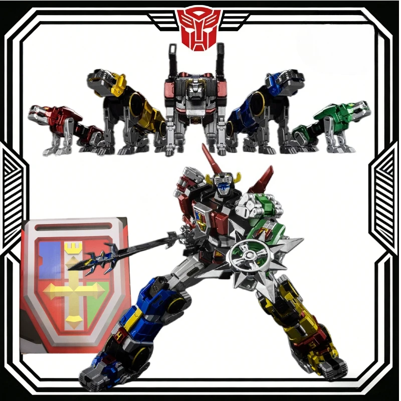 In Stock MC-01S ELVIS Action Figure Metallic Color 5-in-1 Combiner Voltron Model Transformable Robot Anime Cartoon   garage kit