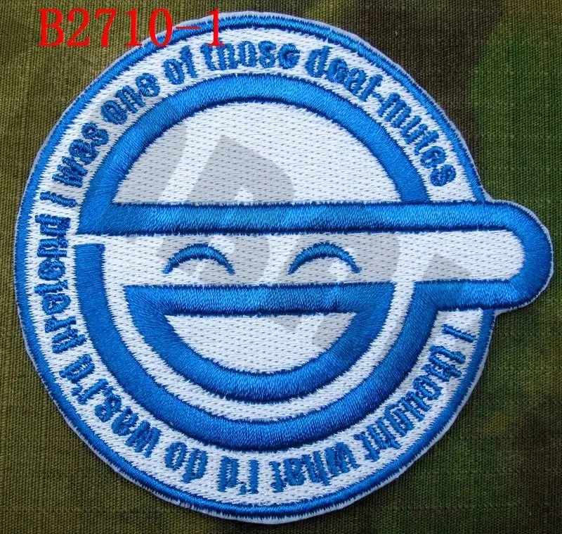 Embroidery Patch GHOST IN SHELL-STAND ALONE COMPLEX Laughing Man Morale