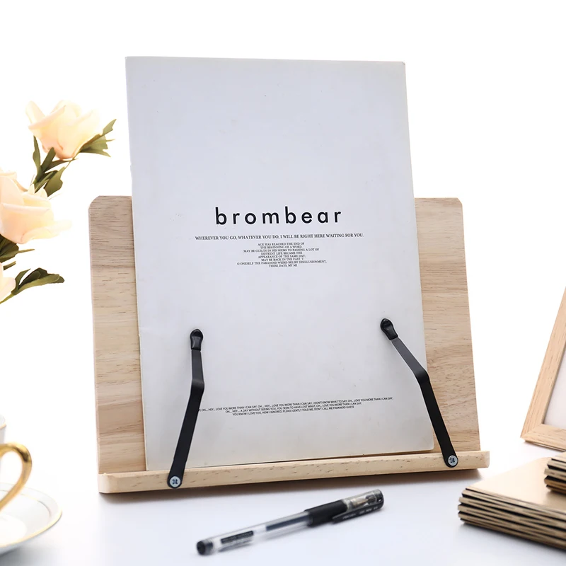 Adjustable Reading Rest Tablet Book Holder Tray Cook Home Study Room Book Holder Foldable Stand Textbooks Lightweight Bookstand