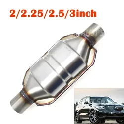 2/2.25/2.5/3inch Round Universal Catalytic Converter With 400 Cells Ceramic Catalyst Car Exhaust Pipe Corrosion-resistant Direct