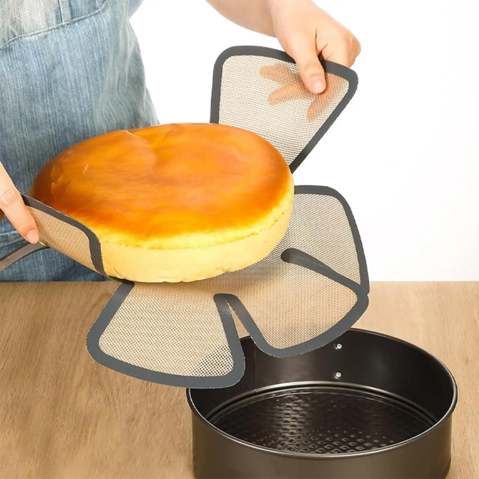 Esteras de silicona antiadherentes para hornear, revestimiento de horno de silicona alargado y seguro para alimentos, herramientas de fabricación de pastelería para galletas