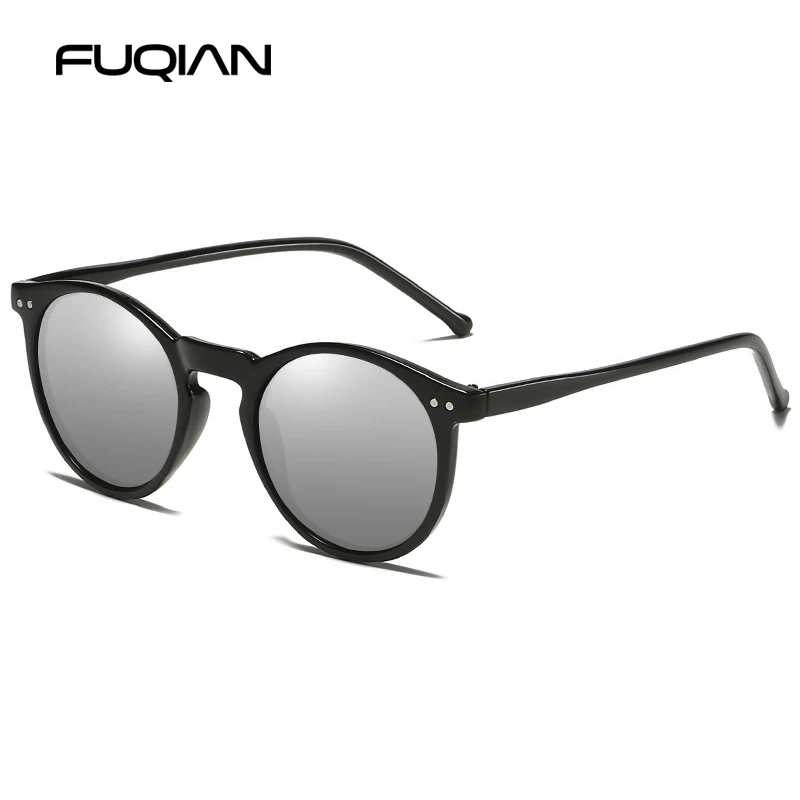 Luxury Small Round Polarized Sunglasses Women Men Retro Classic Black Sun Glasses For Ladies Fashion Driving Shades UV400