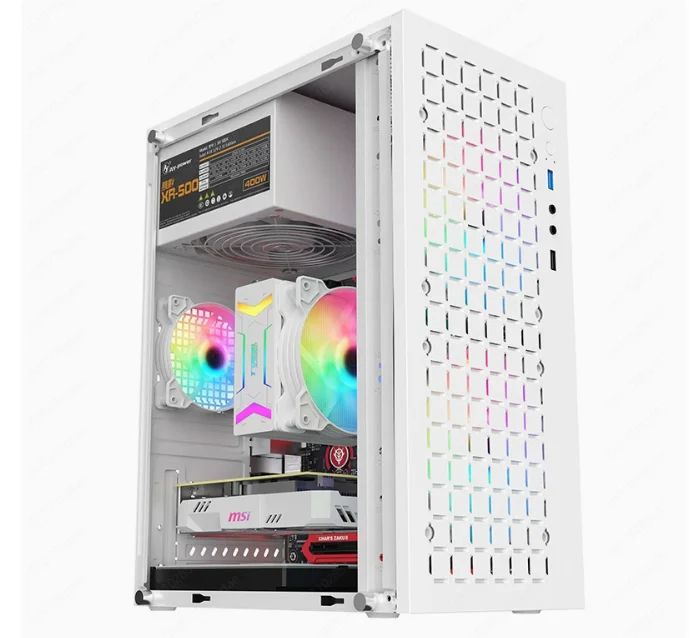H6 Computer Case Desktop Matx Main Board Business Office DIY Shell Itx Thickened Board Side Penetration - Single Chassis