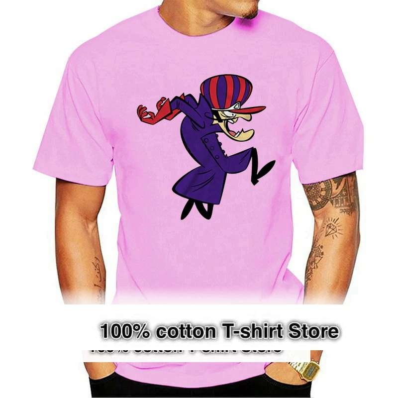 Men's T-Shirt Dick Dastardly Series Wacky Races Muttley Penelope Pit Stop