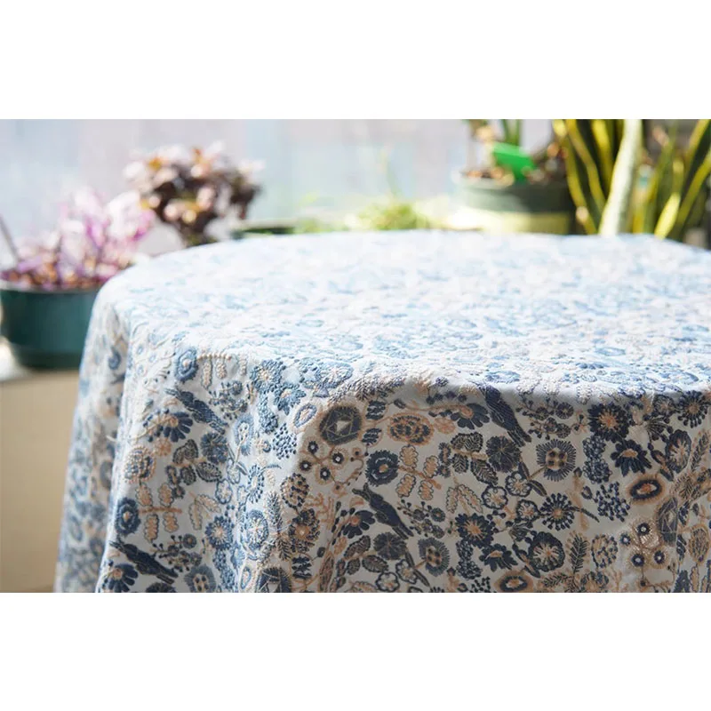 INS style Three-Dimensional Embroidery Cotton Linen Fabric DIY Handmade Bag Tablecloths DIY Handmade Fabric Home Decorative