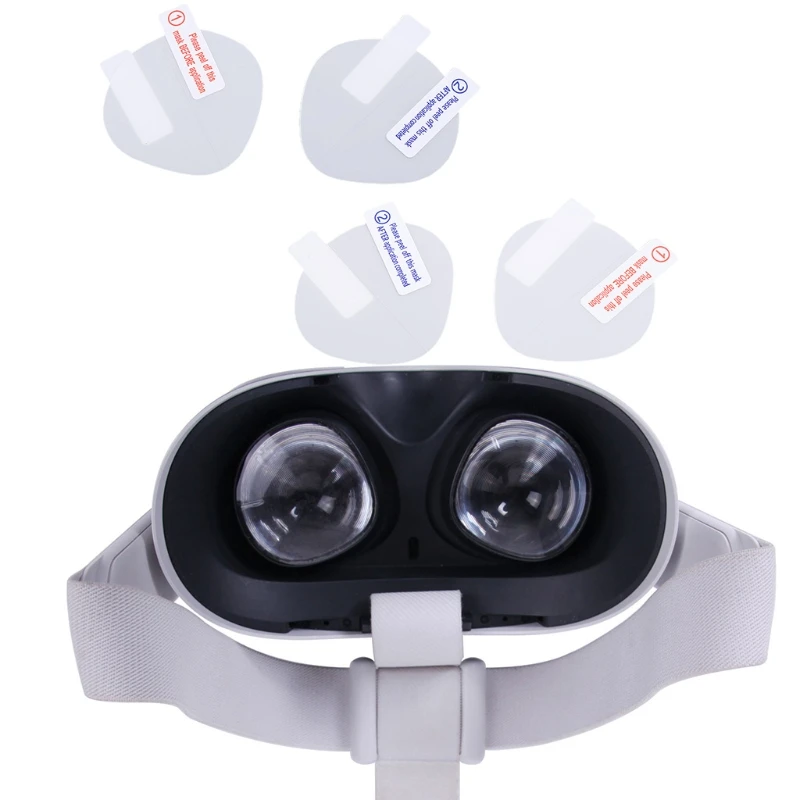 4Pcs/Set Anti-scratch Lens Protector Protective Film for Oculus Quest 2 96BA