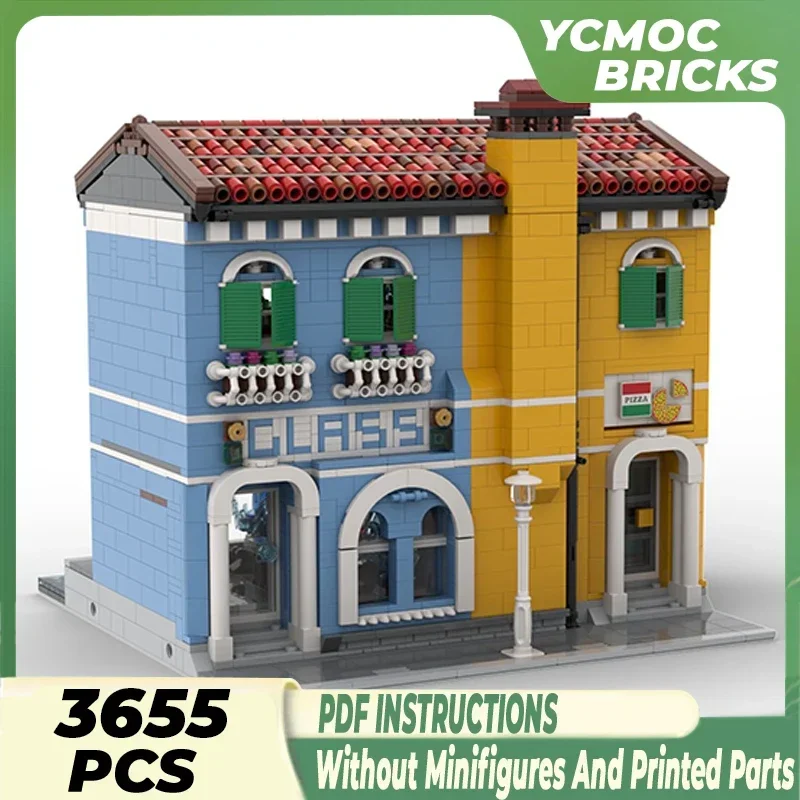 Technical Moc Bricks Street View Model Murano City Of Glass Modular Building Blocks Gifts Toys For Children DIY Sets Assembling