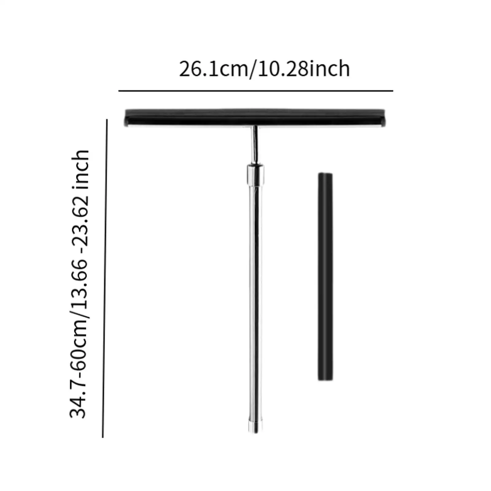 Shower Squeegee Washing Wiper Mirror Scrapers Tile Cleaning Adjustable Length