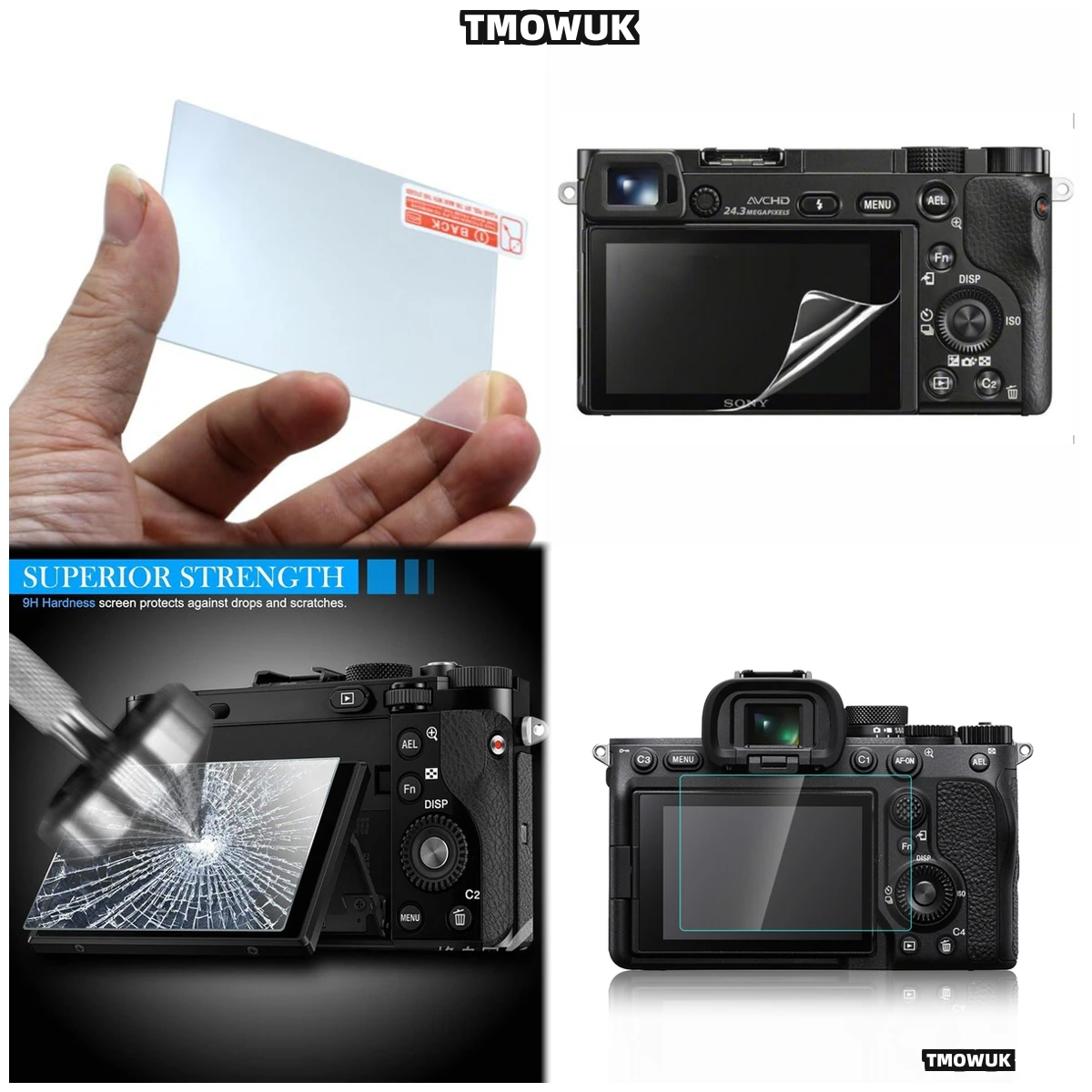 

Full Coverage Tempered Glass For Sony A6700 A6400 A6300 A6000 A5000 - Edge-to-Edge Protection