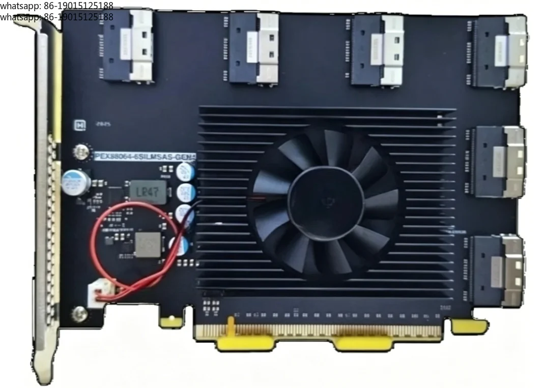 

PCIE4.0 Switch Expansion Card 6 * SFF-8654 8i U.2 NVMe Expansion AI Graphics Card Expansion