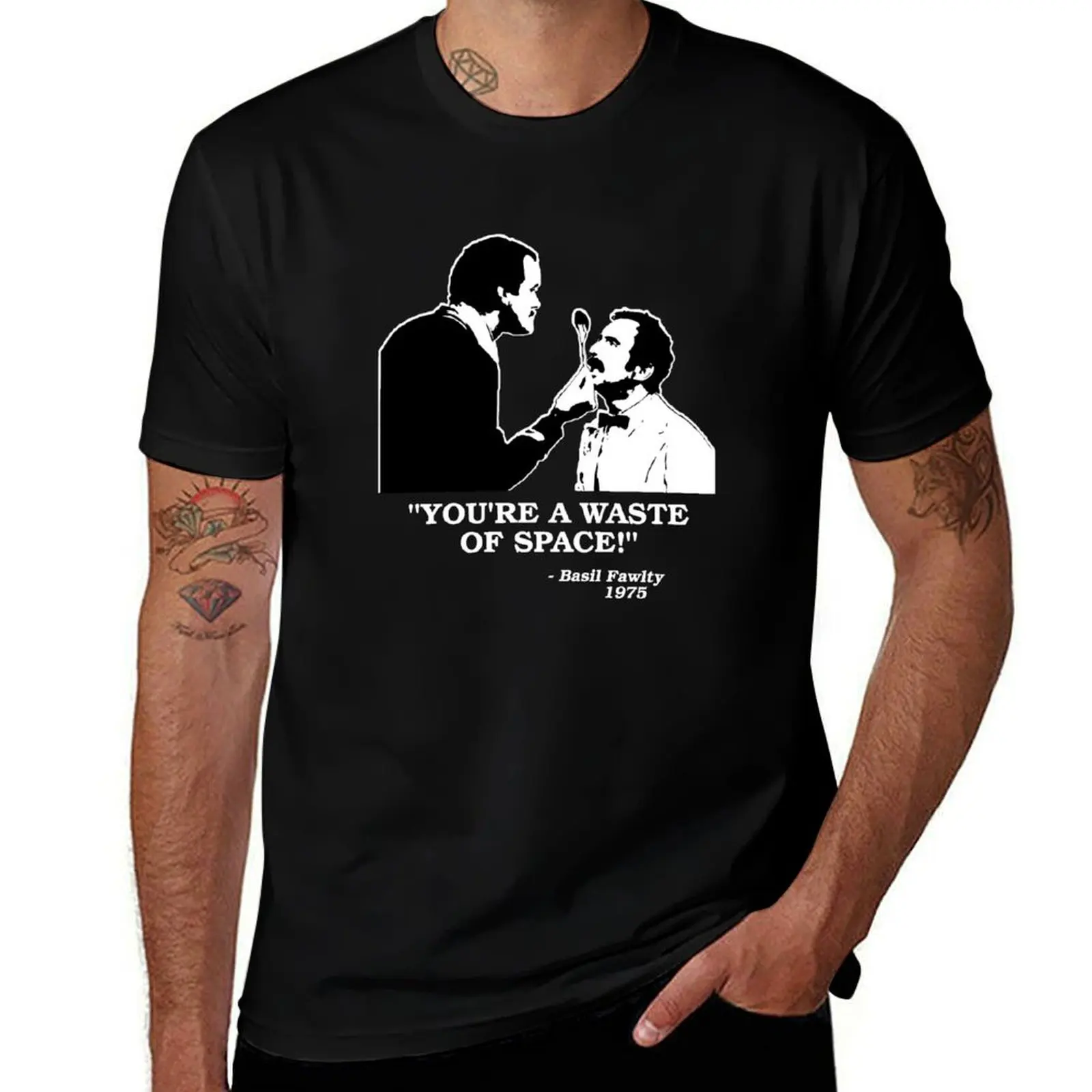 Fawlty Towers - You're a waste of space! T-Shirt Sun Protective Outdoor Tee Top