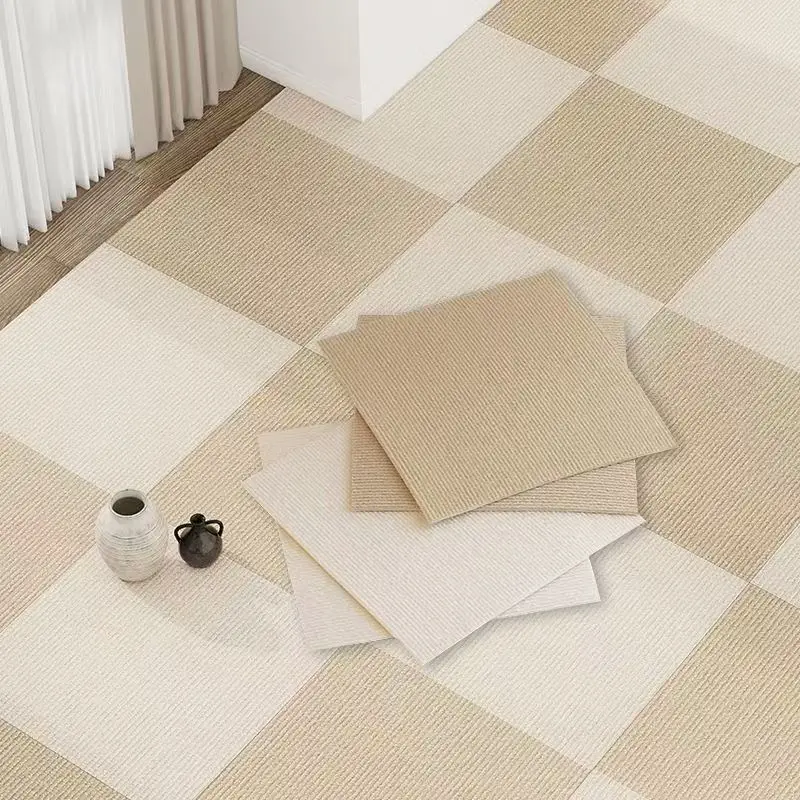 Self Adhesive Carpet Bedroom Living Room Splicing Block Fully Laid Commercial Floor Mat Anti Slip Decoration Kids Pet Cushion