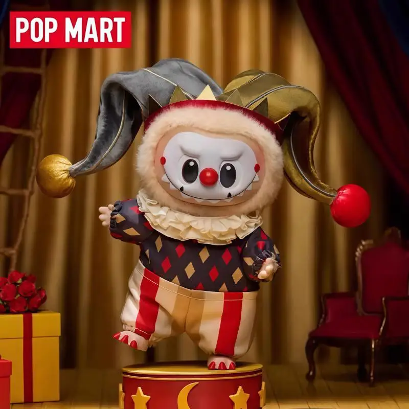 POPMART por qué tan seria serie caja ciega colgantes figura de acción Linda figura de payaso de llama regalos de Halloween cajas ciegas Dimmo Labubu