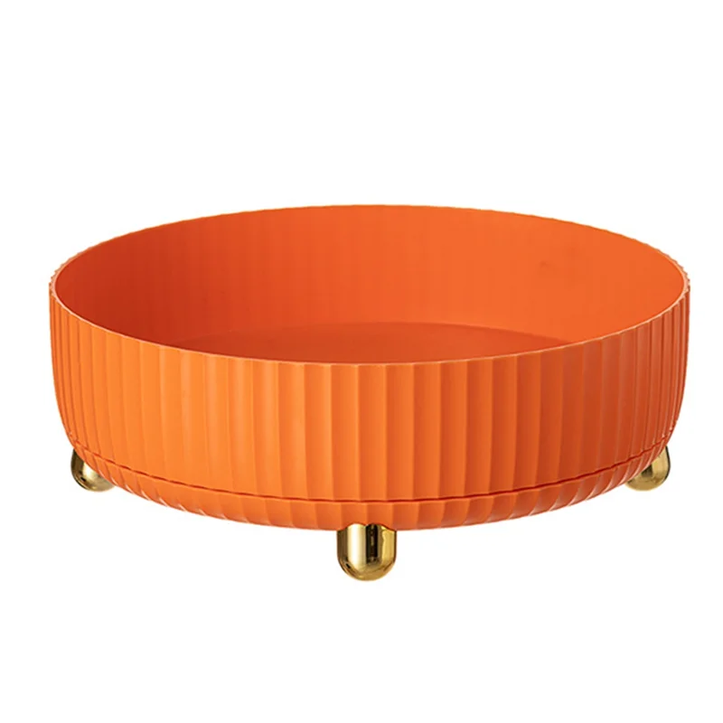 

Многофункциональный органайзер для хранения с поворотом на 360 °, маслостойкий нескользящий держатель для кухонных принадлежностей для дома, оранжевый