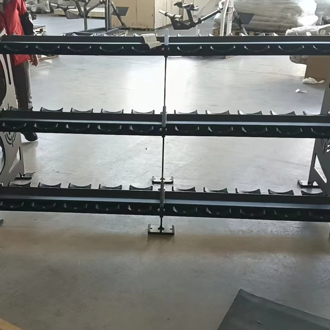 

High-quality Boutique Fitness Equipment Three-tier Dumbbell Rack