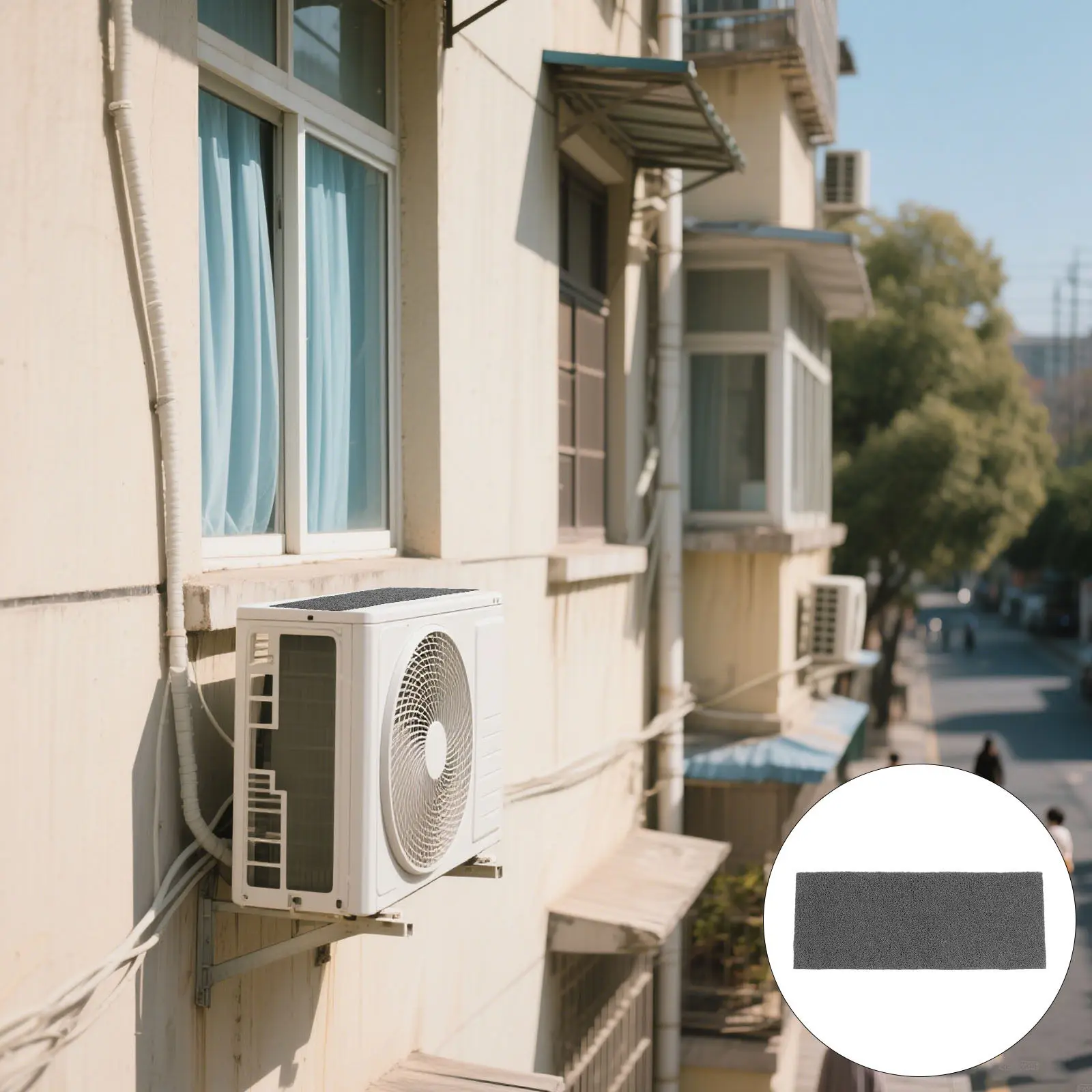 

Защитный чехол для кондиционера, универсальный, для улицы, водонепроницаемый, с изоляцией, защитой от солнца и дождя, шумопоглощающий, для кондиционеров.