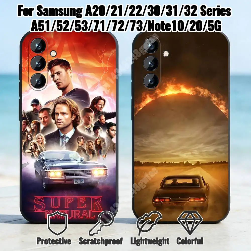 Чехол для телефона S-Supernatural TV с изображением Сэма Дина для Samsung Galaxy A12 13 A20 21 22 A30 31 32 A51 52 A71 72, ударопрочный бампер.