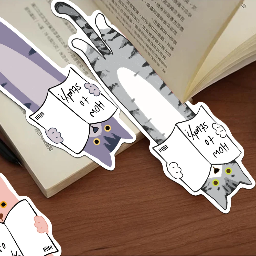 30 قطعة قراءة القطط الإشارات المرجعية صفحات القراءة الكتب المسمى لوازم ثابتة DIY بها بنفسك الإبداعية الجمالية المرجعية الطلاب الهدايا