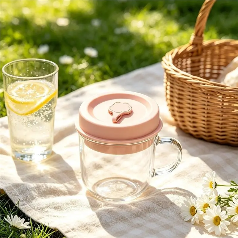 AT63-Dual-Fit Glass Jar Drinking Lids(1 Set/4 Pcs), Masons Jar Lids With Straw Holes For Standard And Wide Mouths