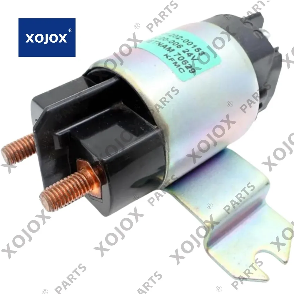 

XOJOX Starter Relay 24v 301202-00153 30120200153 For Doosan Excavator DL200 DL200-3 DL250 DL300 DL350-3 DL420 DL500 New Aftermar