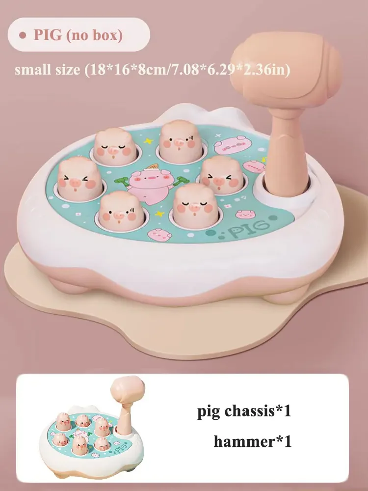 2025 เป็ด/กบ/หมูของเล่นเด็ก Montessori การเรียนรู้เกมปริศนาการศึกษาของขวัญสําหรับ 12 24 เดือนเด็กวัยหัดเดิน Boy/สาวค้อน