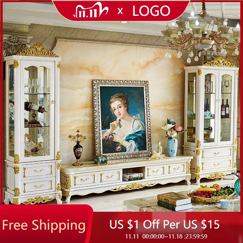 

Luxury White Tv Cabinet Wood Storage Standing Modern Cabinet Entertainment Center Meuble Tv Suspendu Mural Living Room Furniture