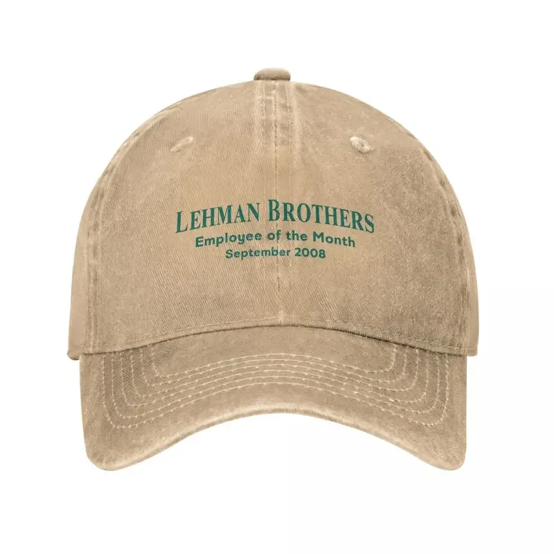 Lehman Brothers Risk Management Dept Denim Baseball Cap Outdoor Sports Trucker Dad Hat Summer Unisex Teens Vintage Baseball Caps