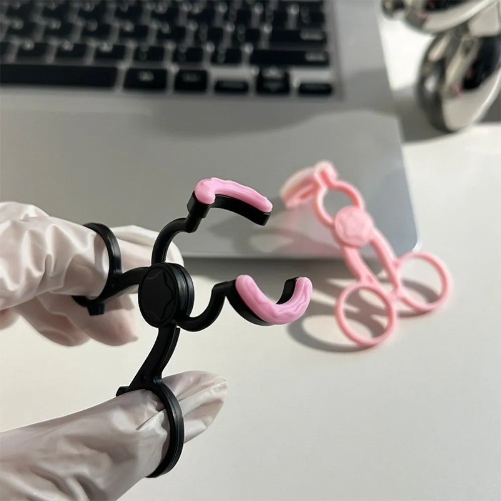 ポータブルソフトピンセット カラーコンタクトレンズ装着補助具 取り外しツール 挿入補助具 レンズ装着補助具 まぶた鉗子 女性用