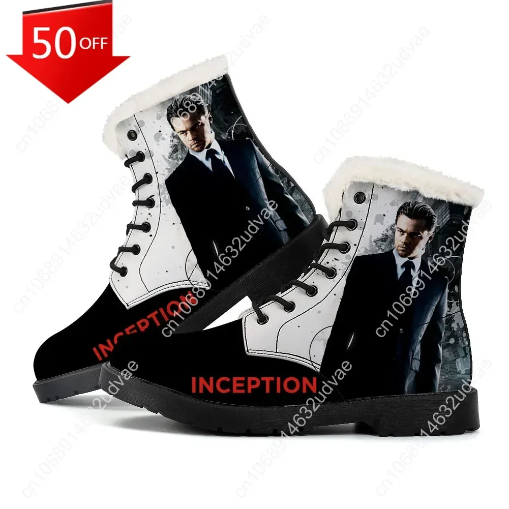 

Inception Plush Boots Mens Womens Teenager Shoes Casual Boot Outdoor Light High Quality Print on Demand Customize Shoe