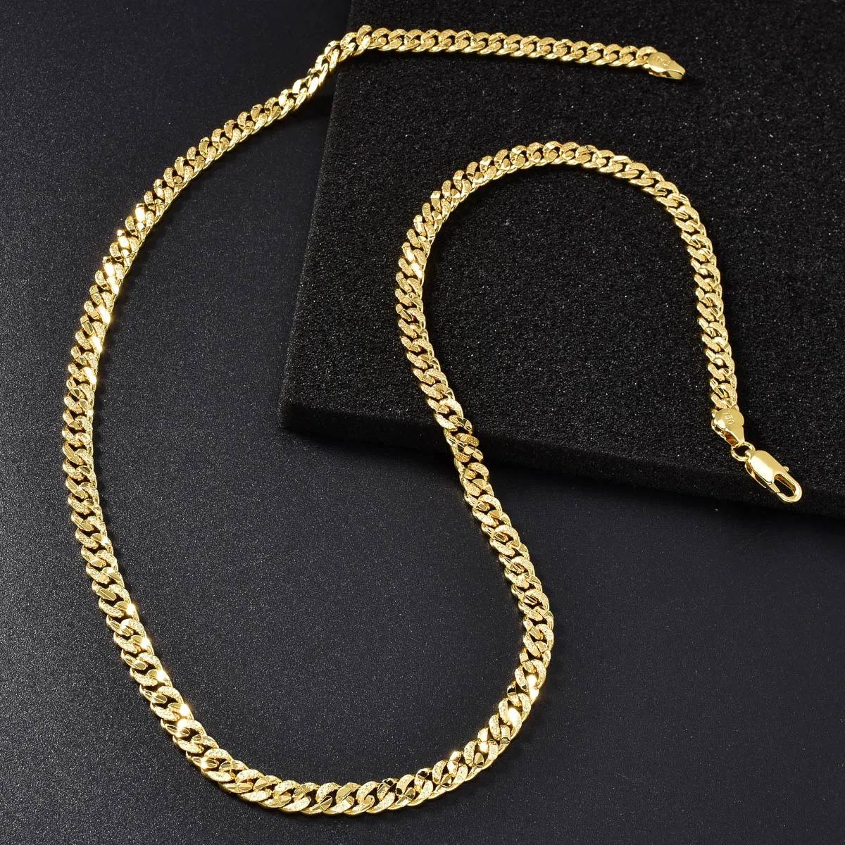 Neue kubanische Kette Halskette für Männer und Frauen Hip Hop Punk Party Bankett Schmuck Accessoires Geschenke – Detail 4
