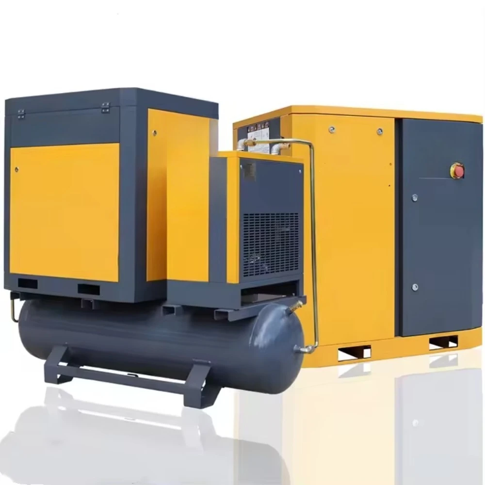 22kw 30hp Industrial Screw Air Compressor with Air Dryer Filter Tank High Efficiency Industrial Compressors